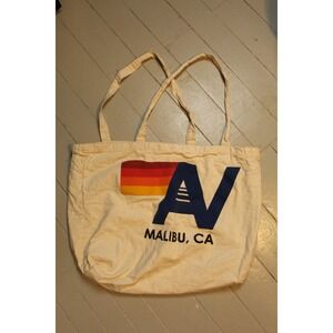 Aviator Nation Malibu CA Canvas Tote Bag Beach Bag Everyday Carryall